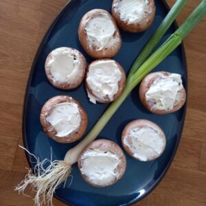 Gefüllte Champignons