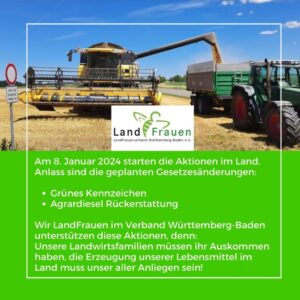 Landwirtsfamilien brauchen ihr Auskommen