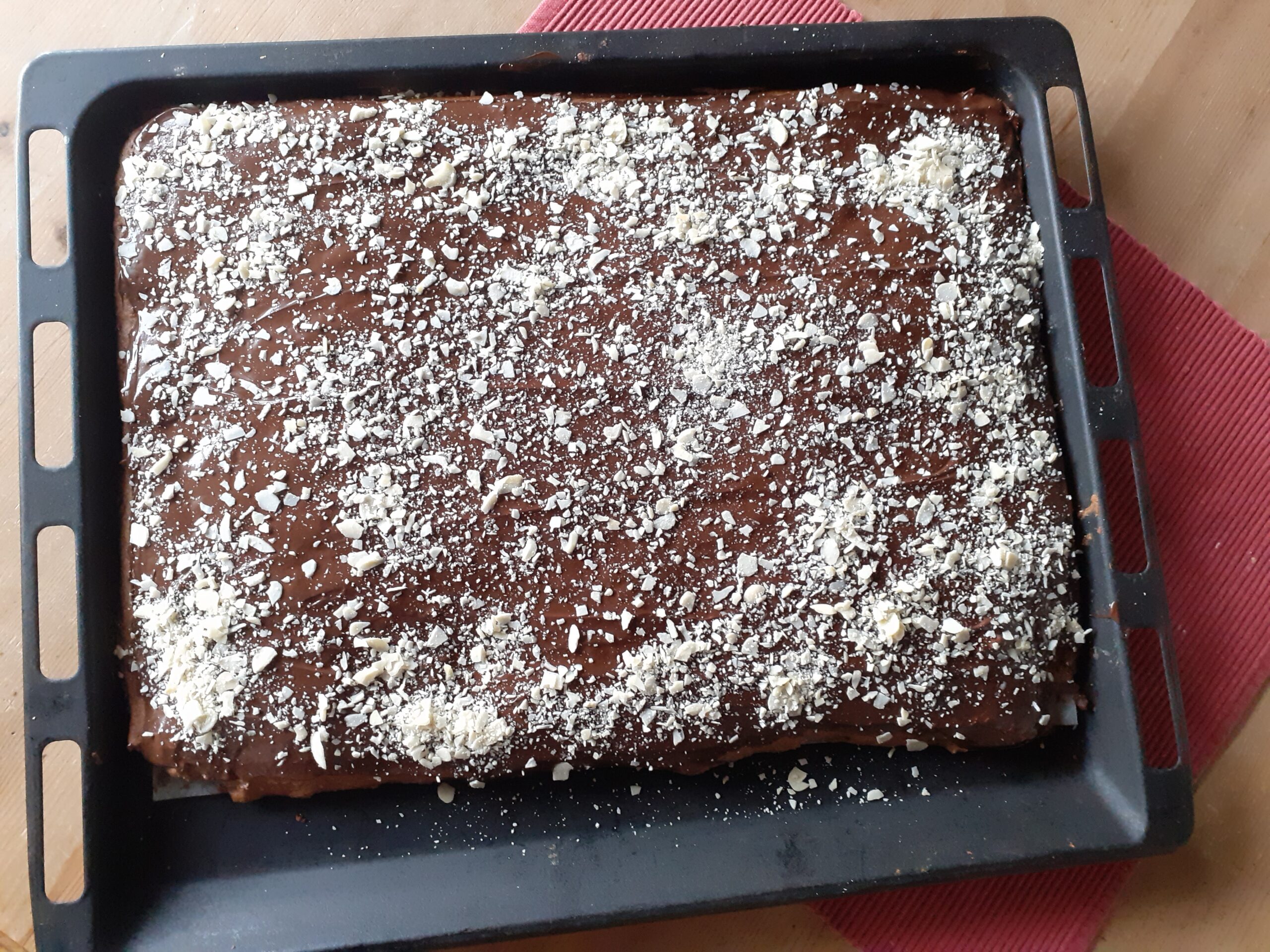 Schokolebkuchen auf dem Blech