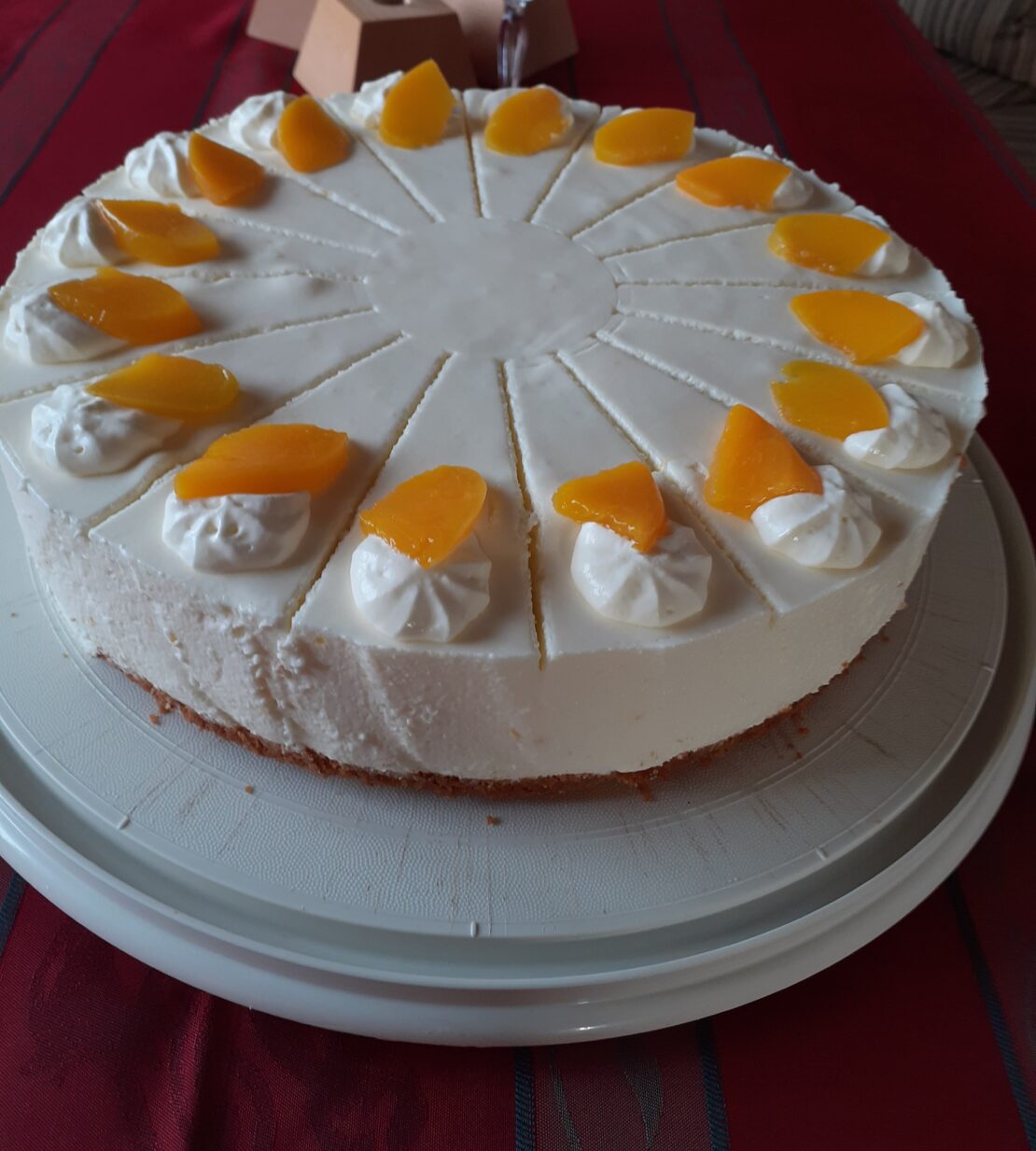 Pfirsichtorte